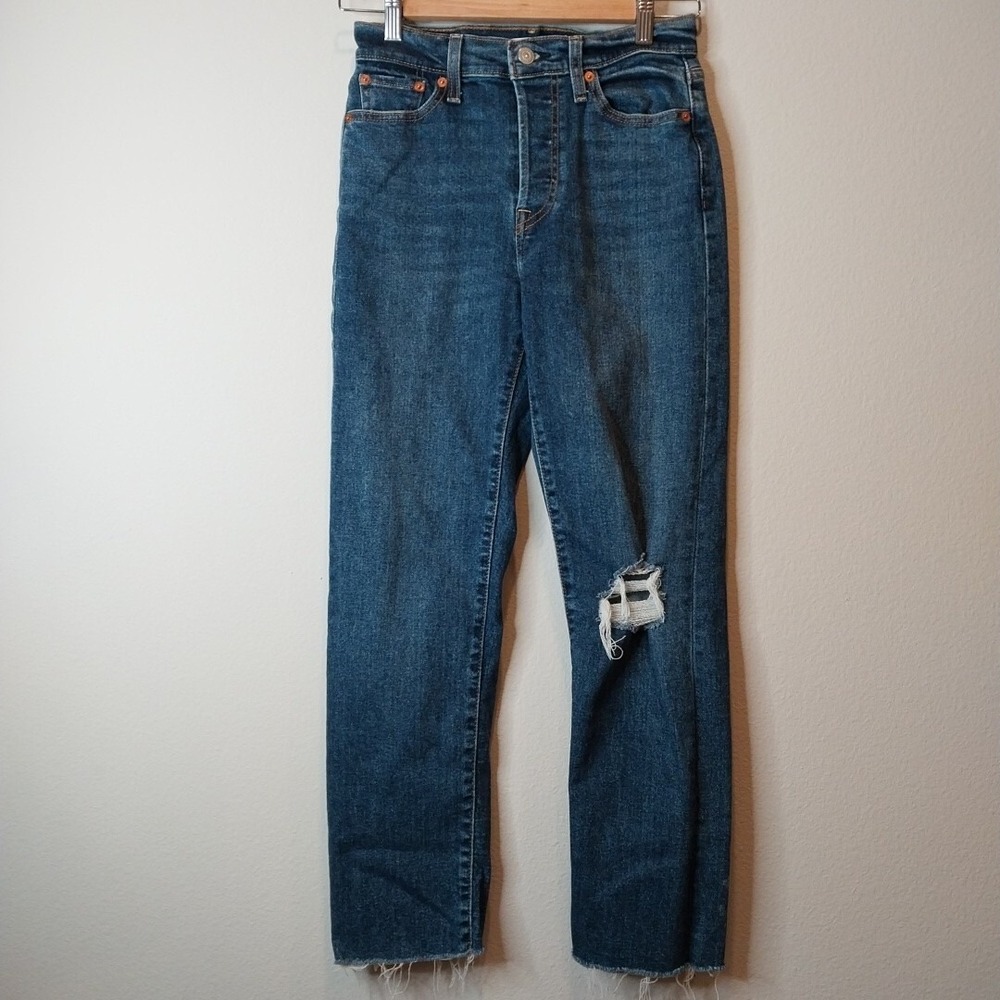 Levi's Jeans Wedgie‎ Straight Big E Buttonfly Women's Blue Denim Size 26
